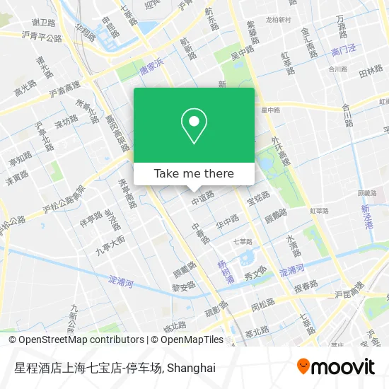 星程酒店上海七宝店-停车场 map