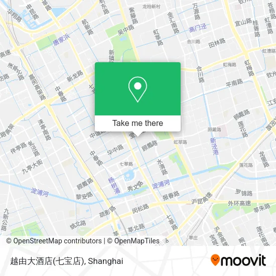越由大酒店(七宝店) map