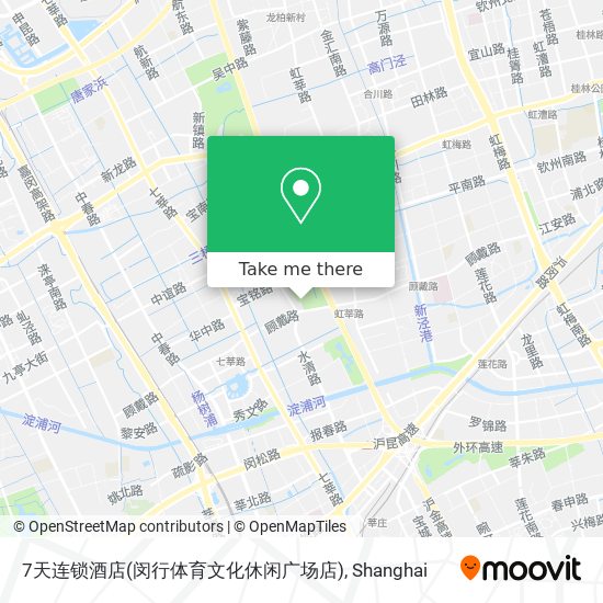 7天连锁酒店(闵行体育文化休闲广场店) map