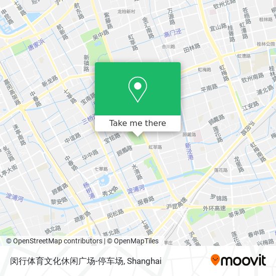 闵行体育文化休闲广场-停车场 map