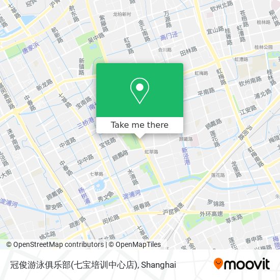 冠俊游泳俱乐部(七宝培训中心店) map