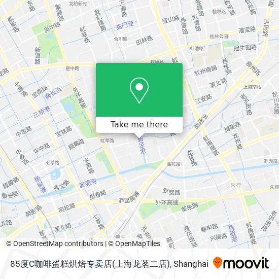 85度C咖啡蛋糕烘焙专卖店(上海龙茗二店) map