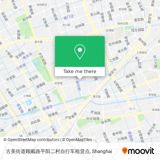 古美街道顾戴路平阳二村自行车租赁点 map