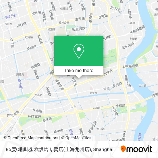 85度C咖啡蛋糕烘焙专卖店(上海龙州店) map