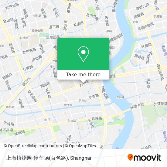 上海植物园-停车场(百色路) map