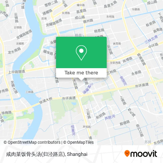 咸肉菜饭骨头汤(归泾路店) map