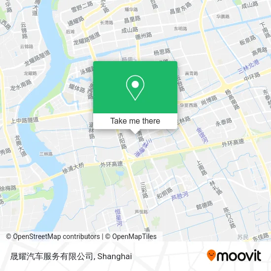 晟耀汽车服务有限公司 map