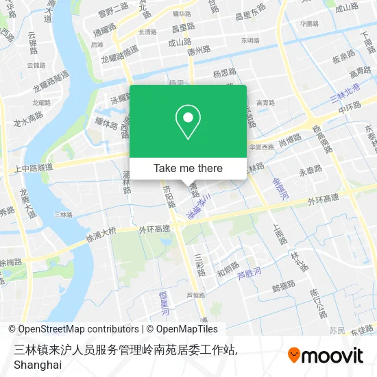 三林镇来沪人员服务管理岭南苑居委工作站 map