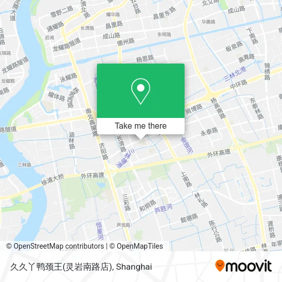 久久丫鸭颈王(灵岩南路店) map
