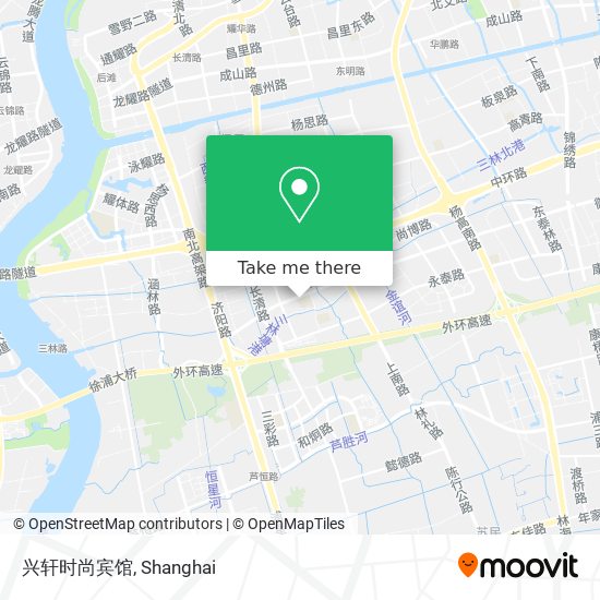 兴轩时尚宾馆 map