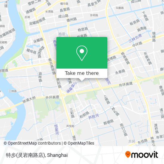 特步(灵岩南路店) map