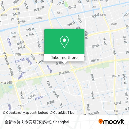 金锣冷鲜肉专卖店(安盛街) map