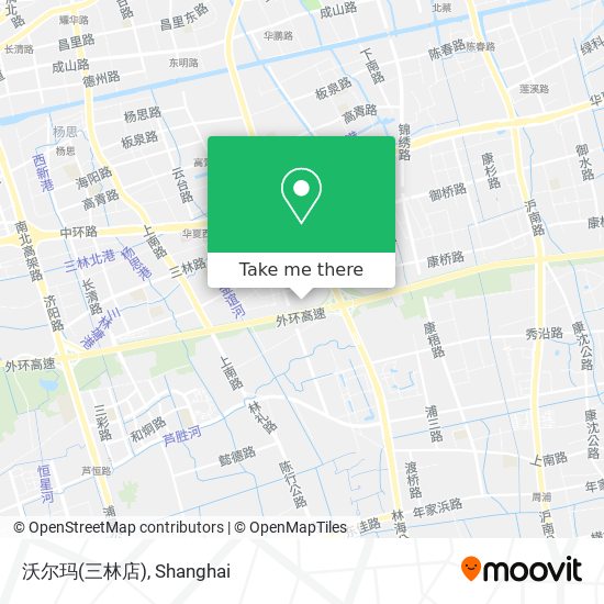 沃尔玛(三林店) map