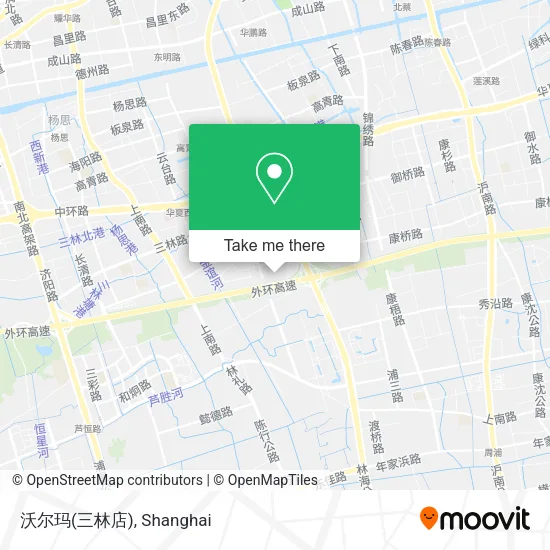 沃尔玛(三林店) map