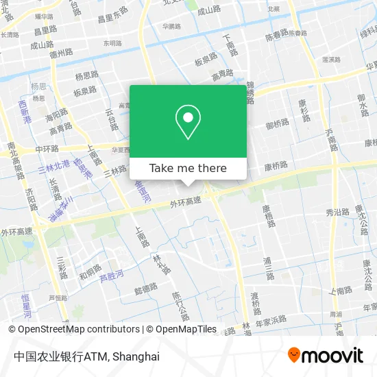 中国农业银行ATM map