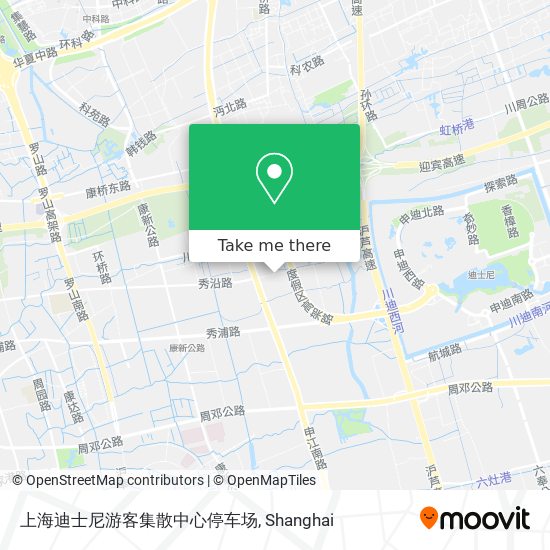 上海迪士尼游客集散中心停车场 map