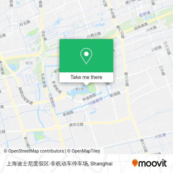 上海迪士尼度假区-非机动车停车场 map