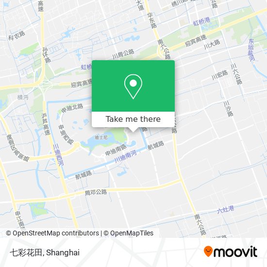 七彩花田 map
