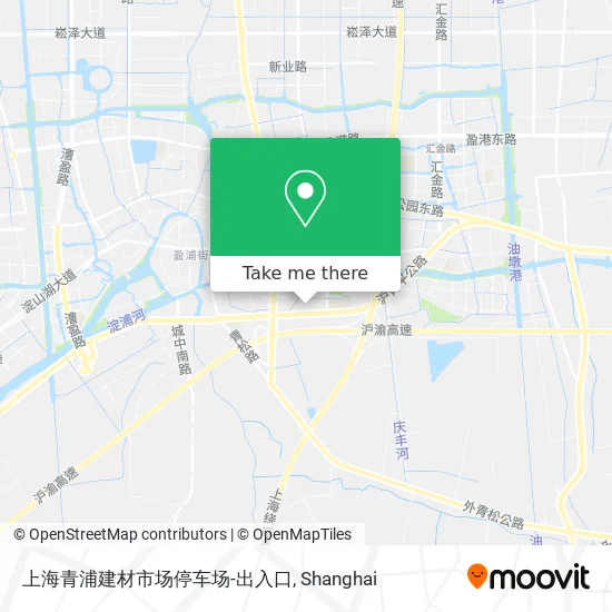 上海青浦建材市场停车场-出入口 map