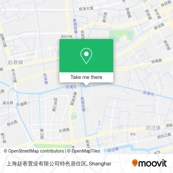 上海赵巷置业有限公司特色居住区 map