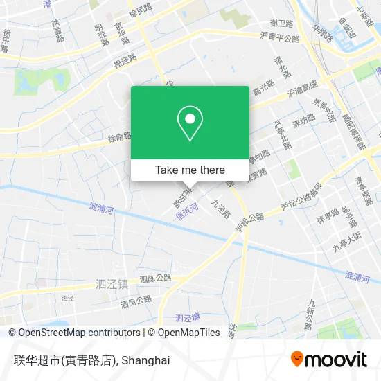 联华超市(寅青路店) map