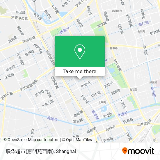 联华超市(惠明苑西南) map
