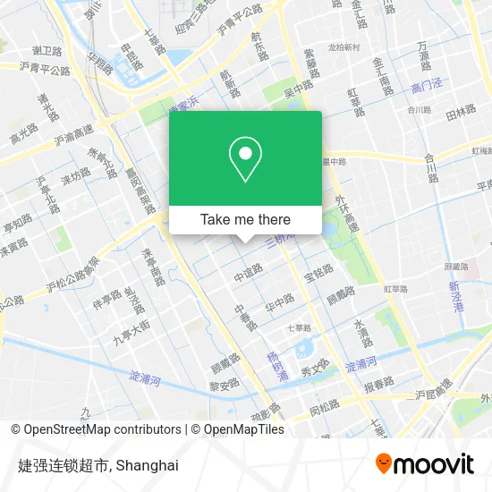 婕强连锁超市 map