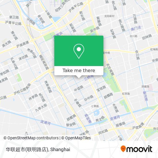 华联超市(联明路店) map
