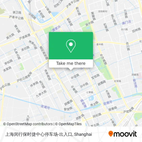 上海闵行保时捷中心停车场-出入口 map