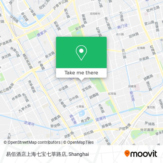 易佰酒店上海七宝七莘路店 map