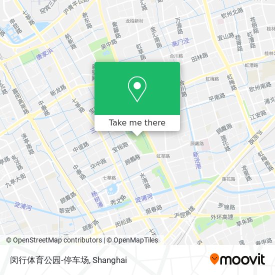 闵行体育公园-停车场 map