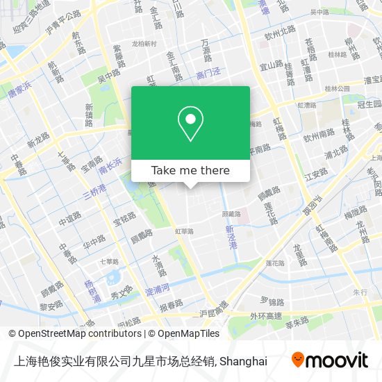 上海艳俊实业有限公司九星市场总经销 map