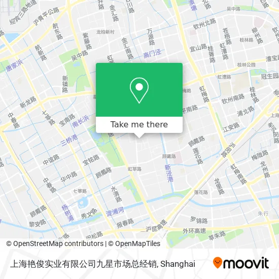 上海艳俊实业有限公司九星市场总经销 map