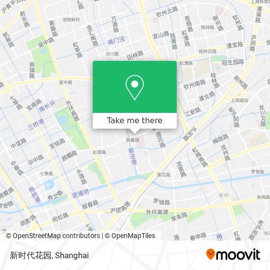 新时代花园 map
