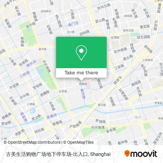 古美生活购物广场地下停车场-出入口 map