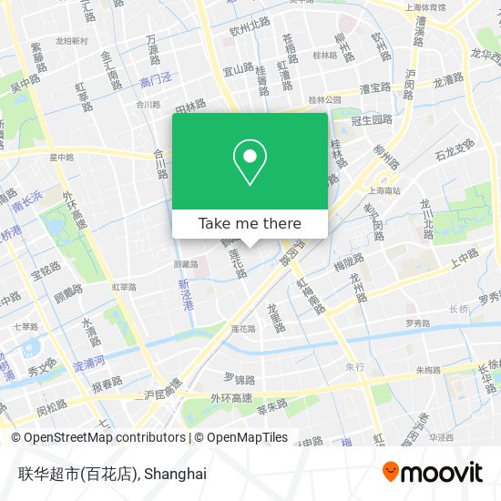 联华超市(百花店) map