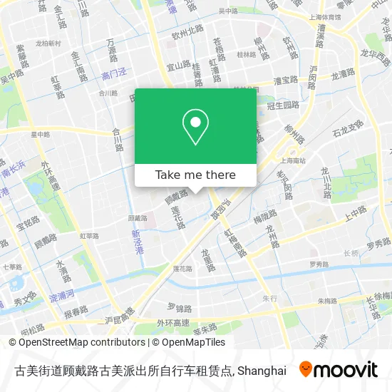 古美街道顾戴路古美派出所自行车租赁点 map
