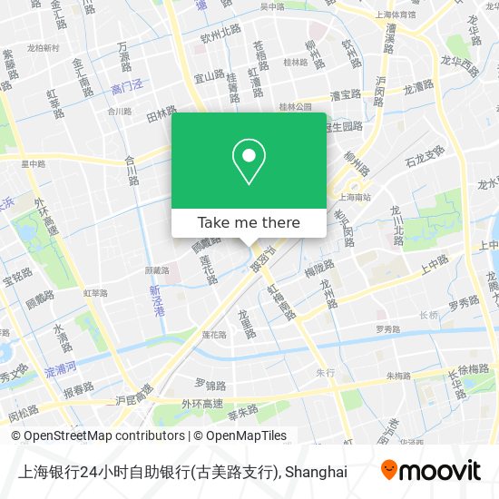 上海银行24小时自助银行(古美路支行) map