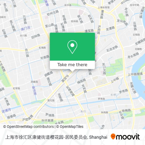 上海市徐汇区康健街道樱花园-居民委员会 map