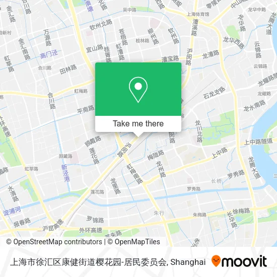 上海市徐汇区康健街道樱花园-居民委员会 map