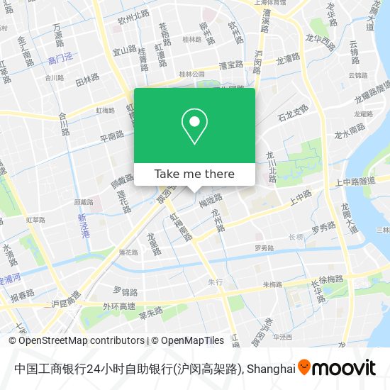中国工商银行24小时自助银行(沪闵高架路) map
