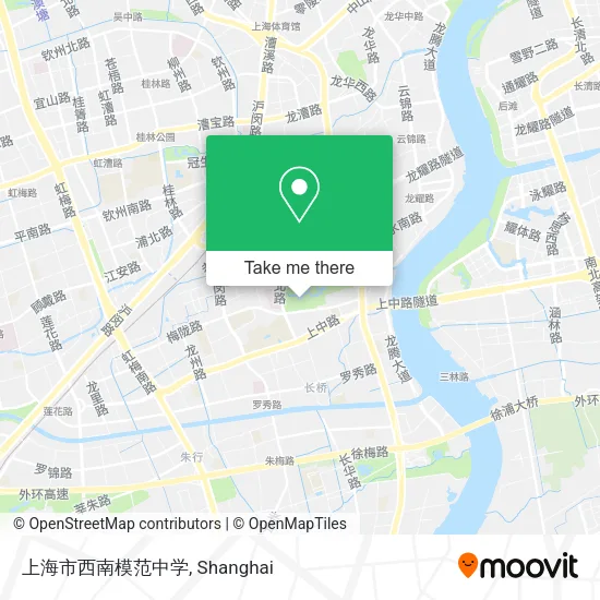 上海市西南模范中学 map