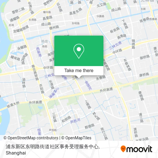 浦东新区东明路街道社区事务受理服务中心 map