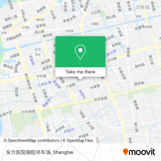 东方医院南院停车场 map