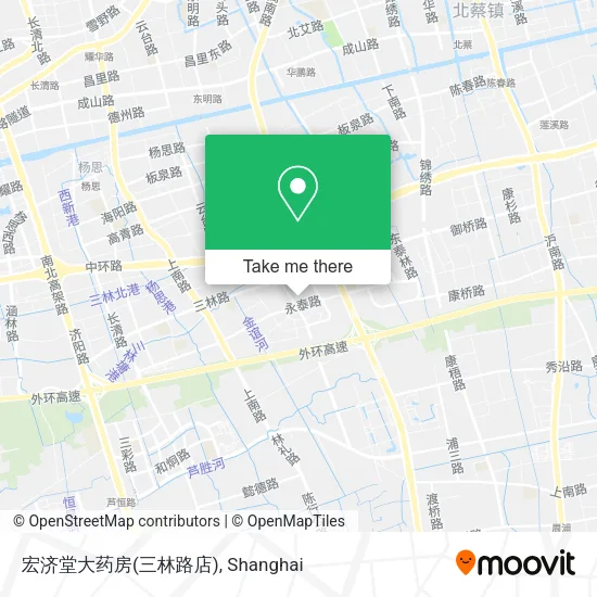 宏济堂大药房(三林路店) map