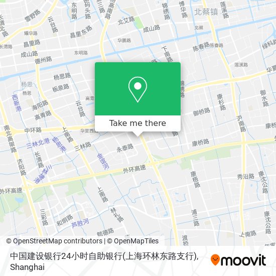 中国建设银行24小时自助银行(上海环林东路支行) map
