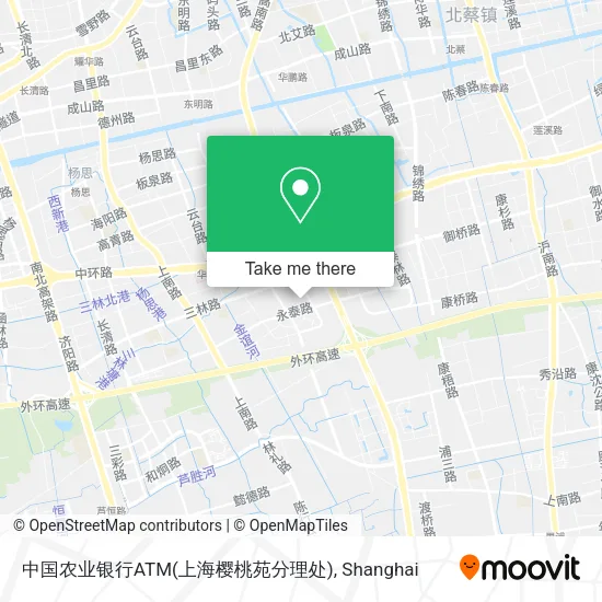 中国农业银行ATM(上海樱桃苑分理处) map