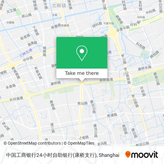 中国工商银行24小时自助银行(康桥支行) map