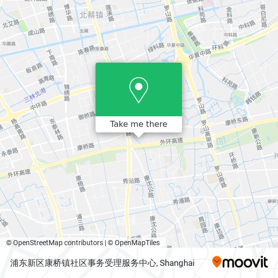 浦东新区康桥镇社区事务受理服务中心 map