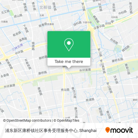 浦东新区康桥镇社区事务受理服务中心 map